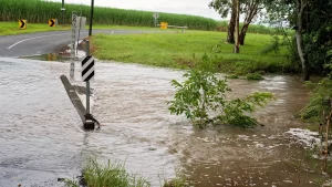 Heavy flooding caused by El Nino