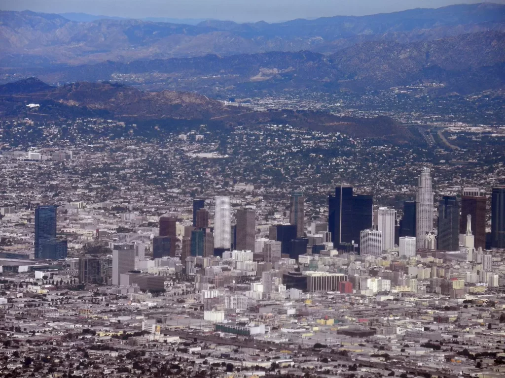 Los Angeles is a prime example of environmental problems caused by urban sprawl