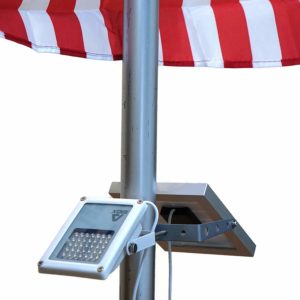 alpha 180x flag pole light