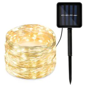 Super-Long 2-Pack 85FT 480 LED Solar String Lights Outdoor Waterproof Green Wire 8 Lighting Modes Solar Xmas Tree Lights Warm White Upgraded Extra-Bright Solar Christmas Lights Outdoor