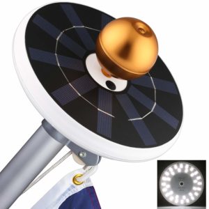 solar flag pole light