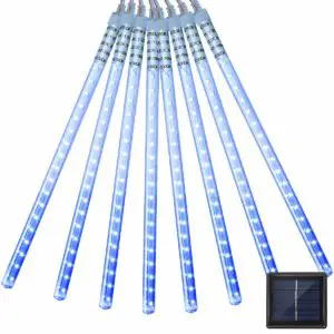 vmanoo led solar icicle lights