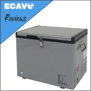 Gray Solar Powered Refrigerator with Lock

