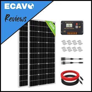  ECO-WORTHY 200 Watt Monocrystalline Solar Panel Complete RV Kit