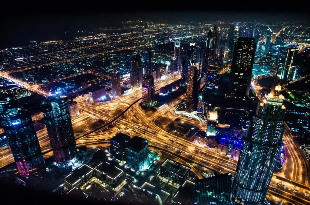 city lights create massive light pollution
