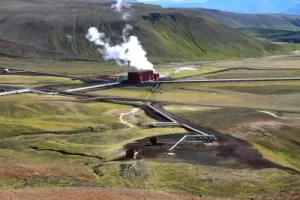Geothermal power plant in Iceland creates green energy