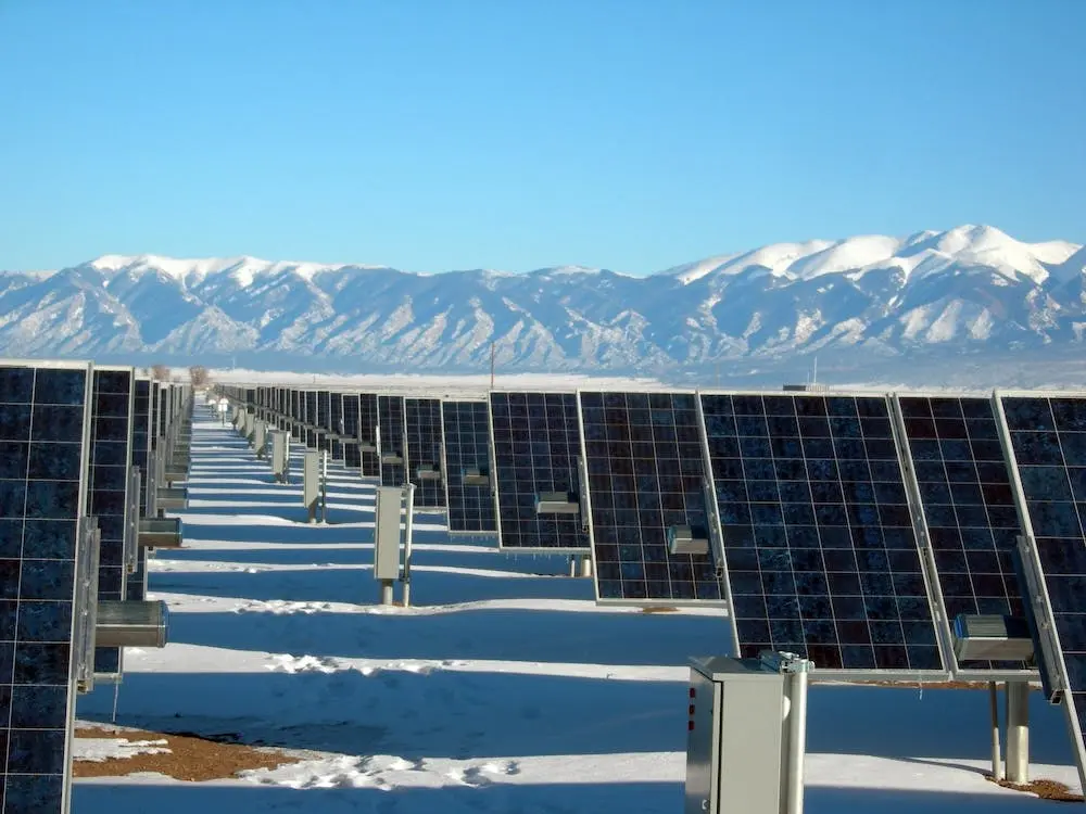 Massive solar field array to help offset the electrical usage for a town.